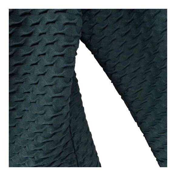 Claudia Strater Top EU 40 US 8 Long Sleeve Mermaid Scale Green Textured Blouse - Picture 2 of 10